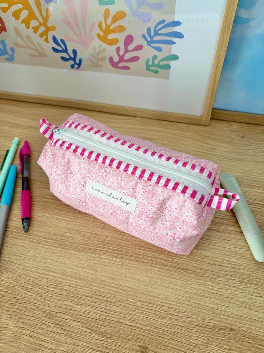 The Pink Hawaiian Colorblock Bag - Pink/White