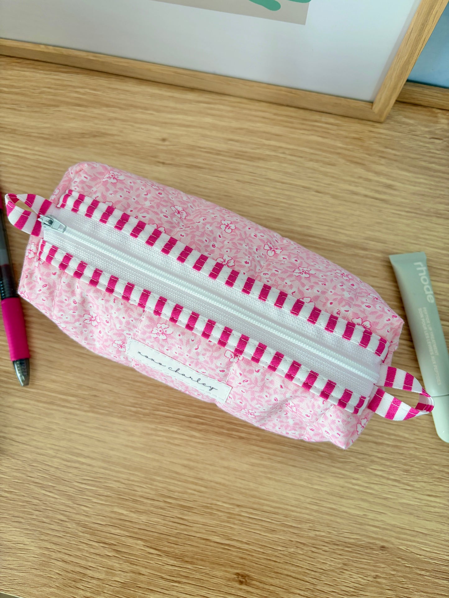 The Pink Hawaiian Colorblock Bag - Pink/White