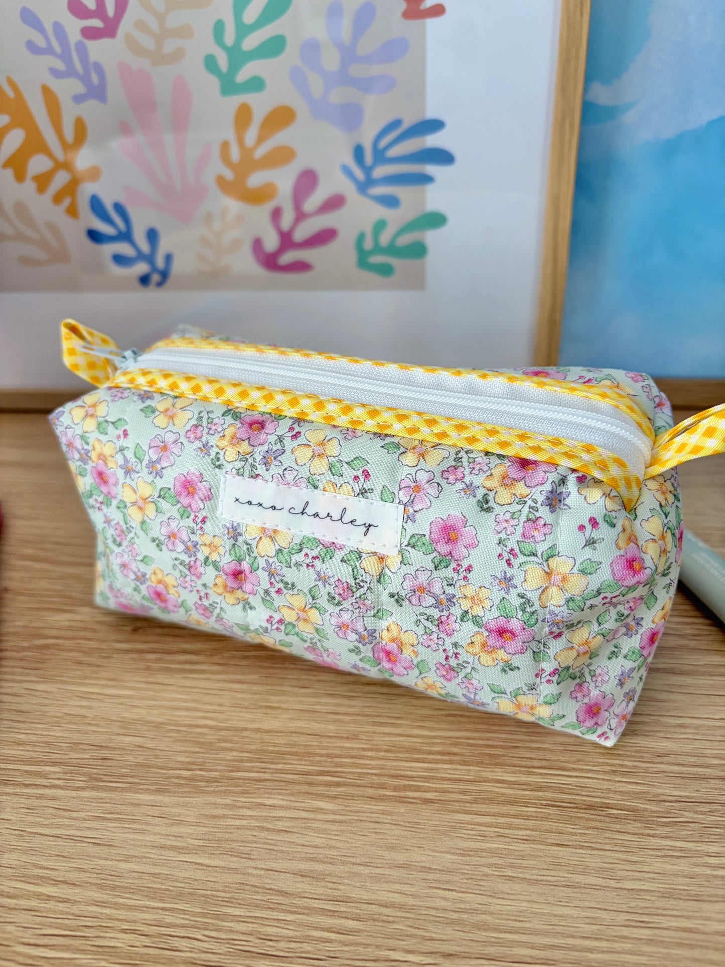 The Primrose Colorblock Bag - Yellow/White