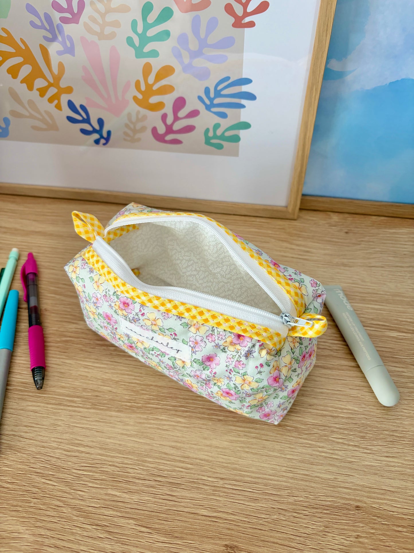 The Primrose Colorblock Bag - Yellow/White