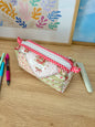 The Rosette Colorblock Bag - Red/Red Gingham