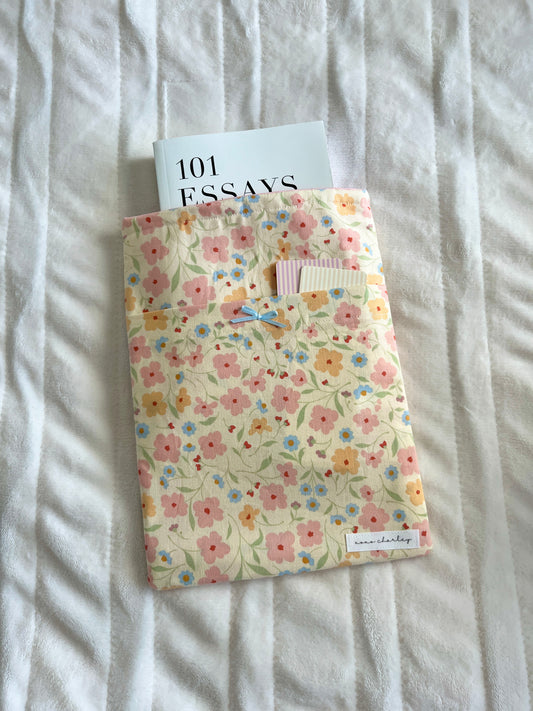 The Summer Large Book Sleeve with blue bow