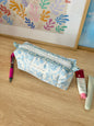 The Vintage Blue Colorblock Bag - Blue Floral/Blue Gingham