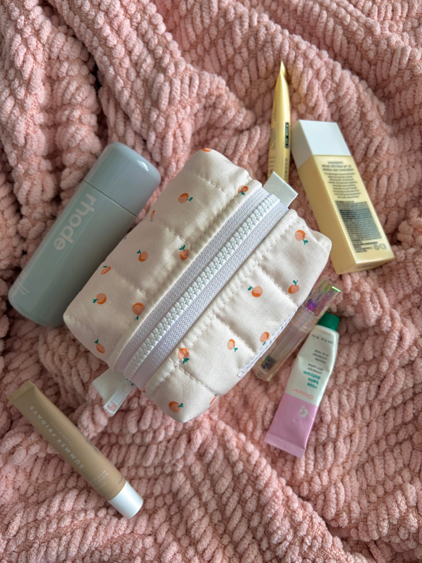 Peaches & Cream Mini Makeup Bag *limited-edition*