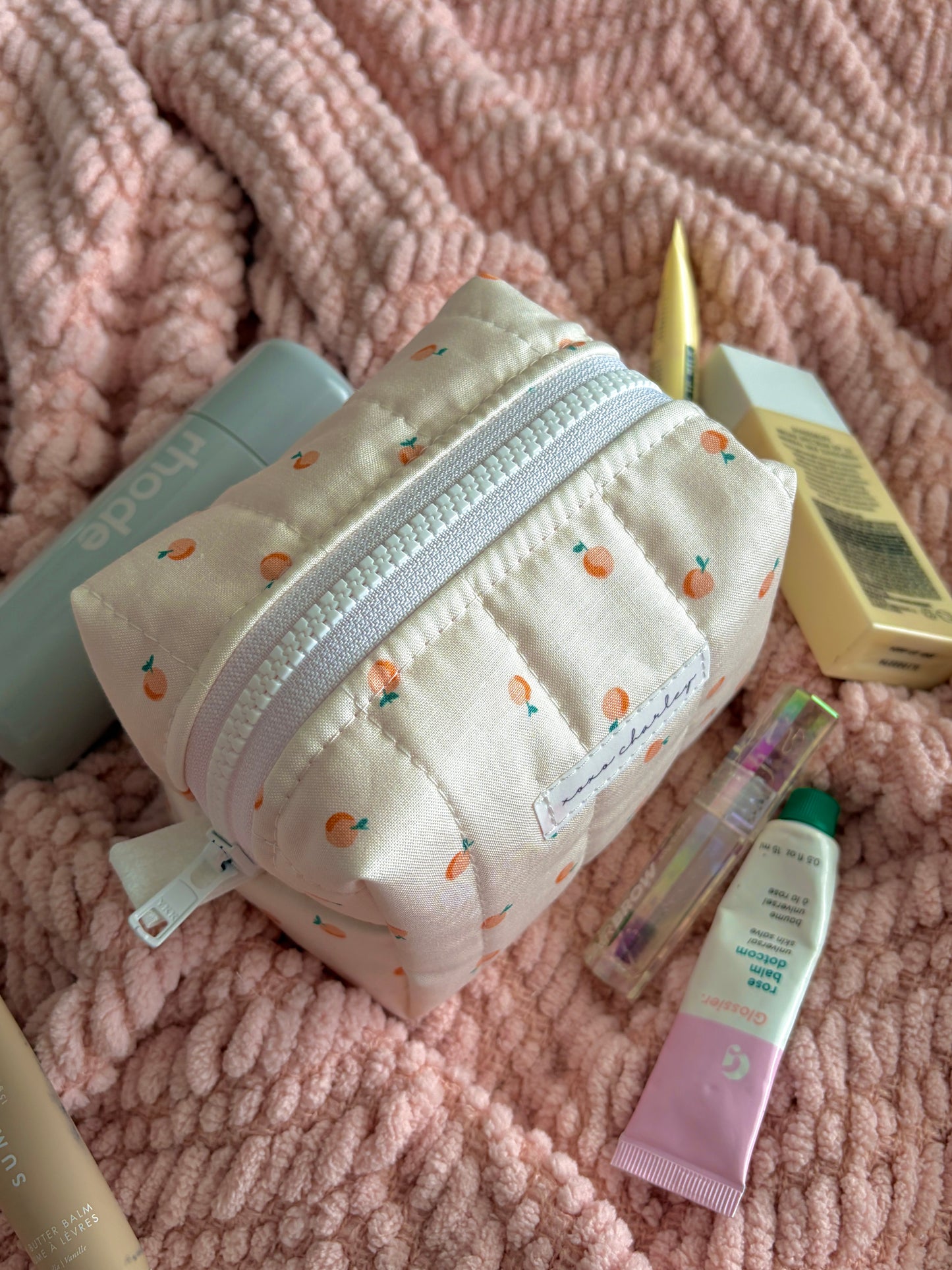 Peaches & Cream Mini Makeup Bag *limited-edition*
