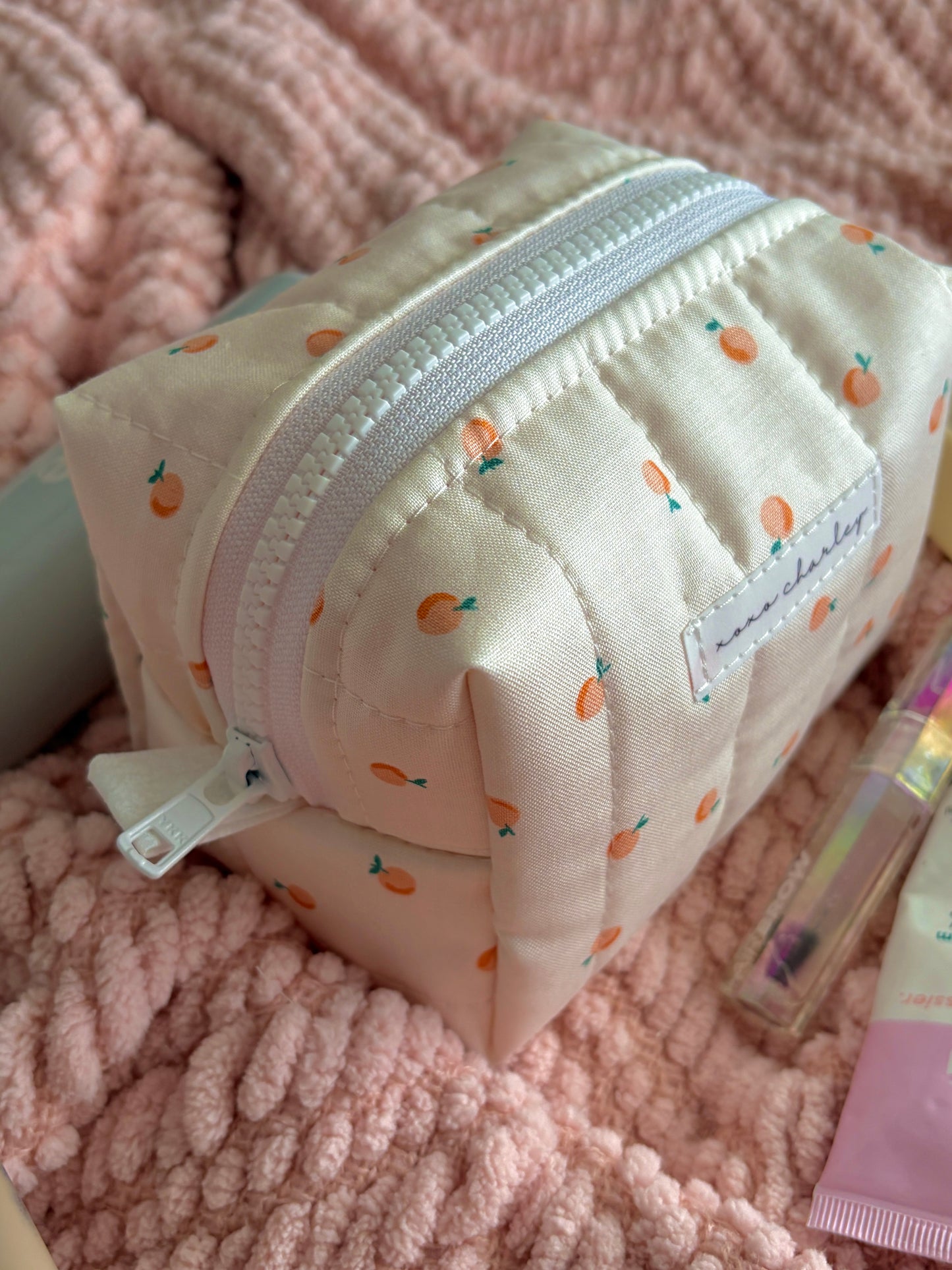 Peaches & Cream Mini Makeup Bag *limited-edition*