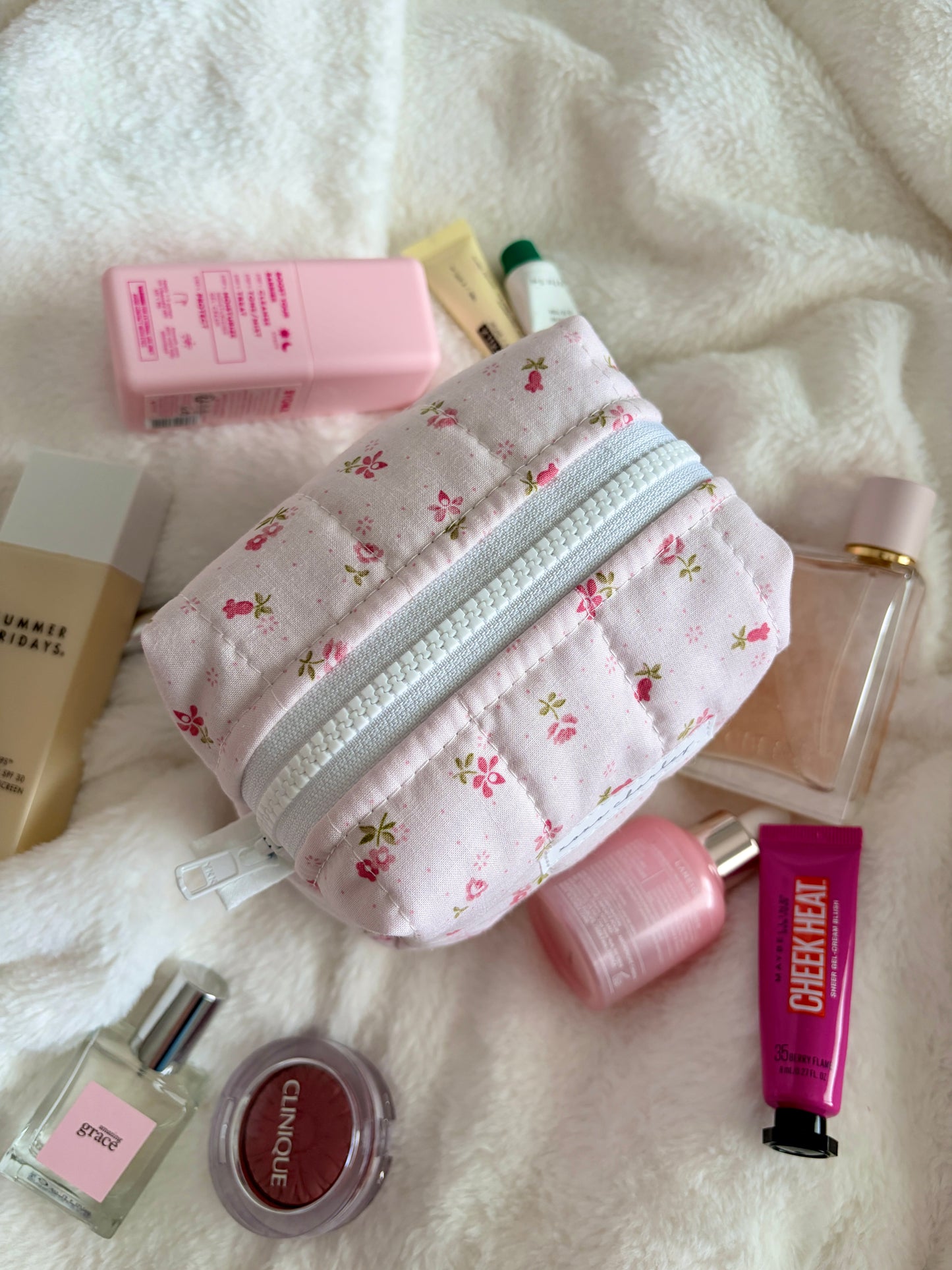 Strawberry Matcha Mini Makeup Bag *limited-edition*