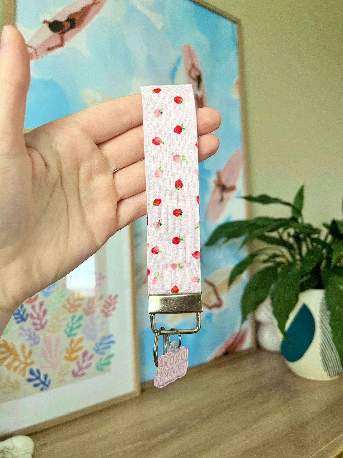 The Ruby Keychain Wristlet