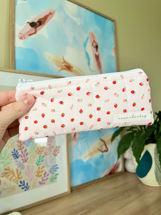 The Ruby Pencil & Glasses Case