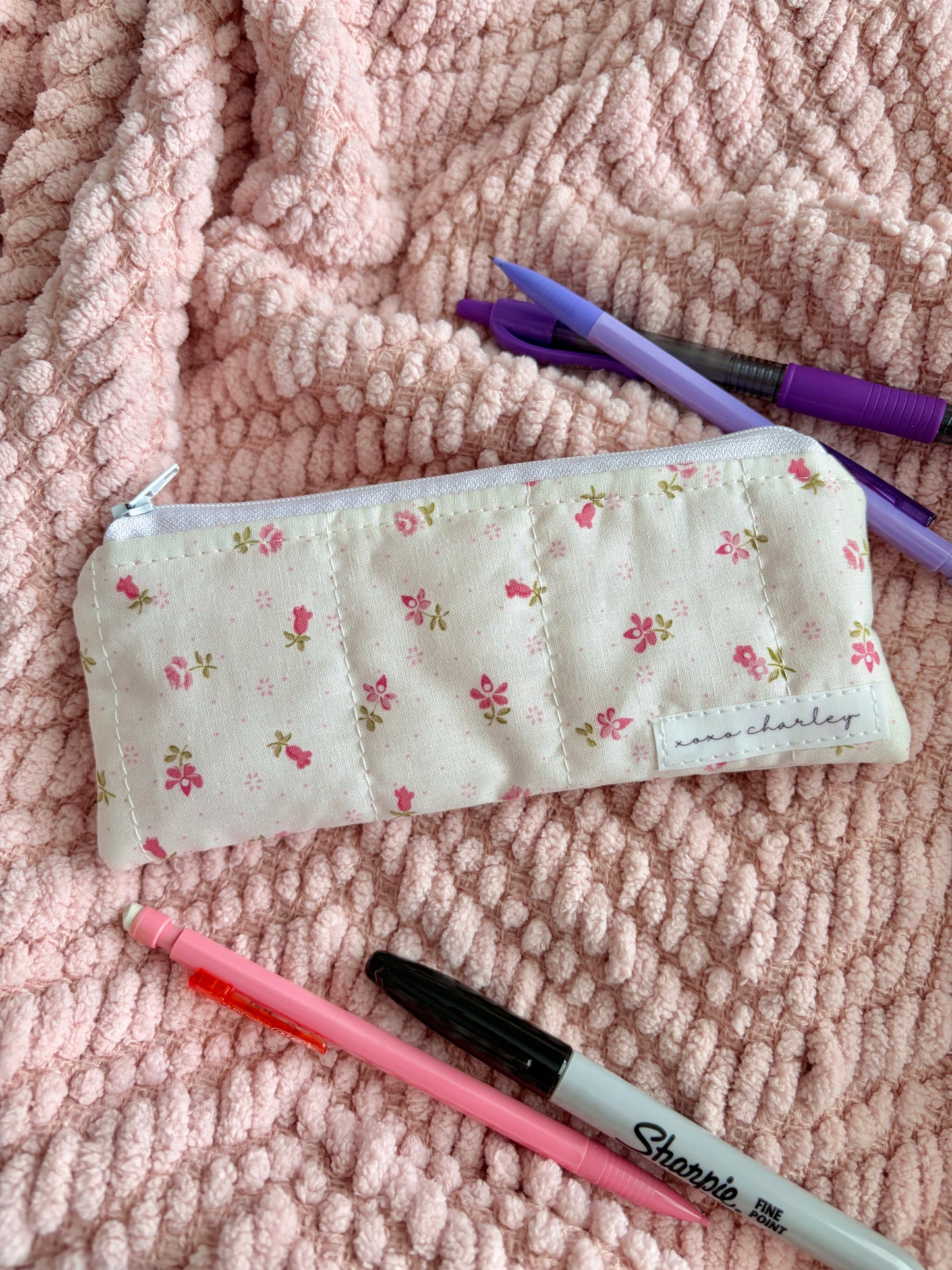 Pink Chantilly Pencil & Glasses Case *limited-edition*