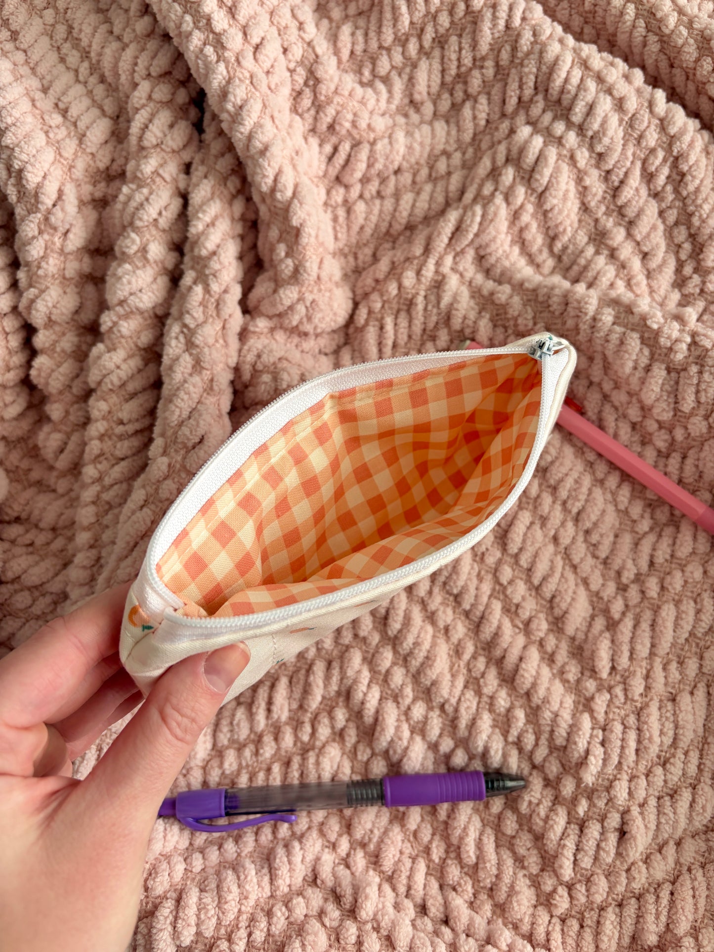 Peaches & Cream Pencil & Glasses Case *limited-edition*