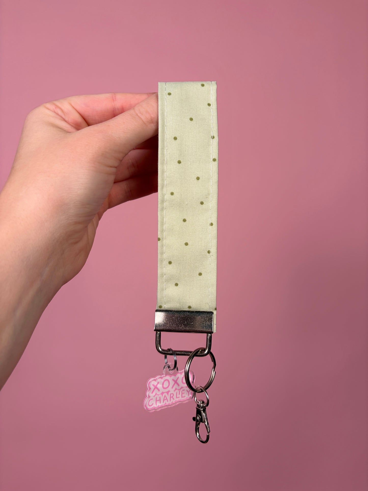 Strawberry Matcha Keychain Wristlet *limited-edition*