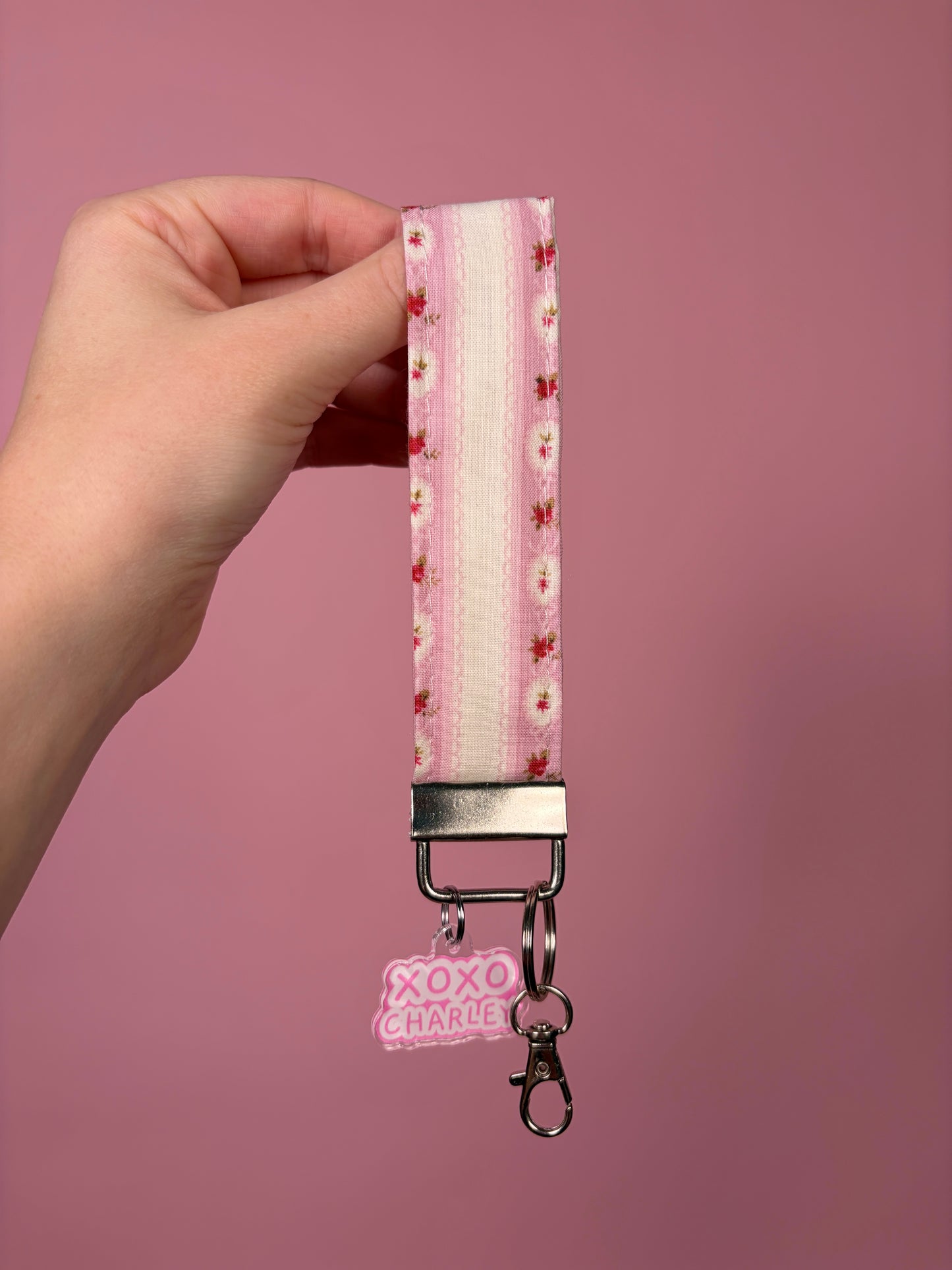 Raspberry Sorbet Keychain Wristlet *limited-edition*