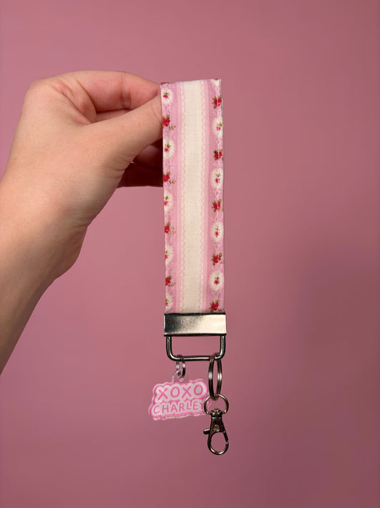 Raspberry Sorbet Keychain Wristlet *limited-edition*