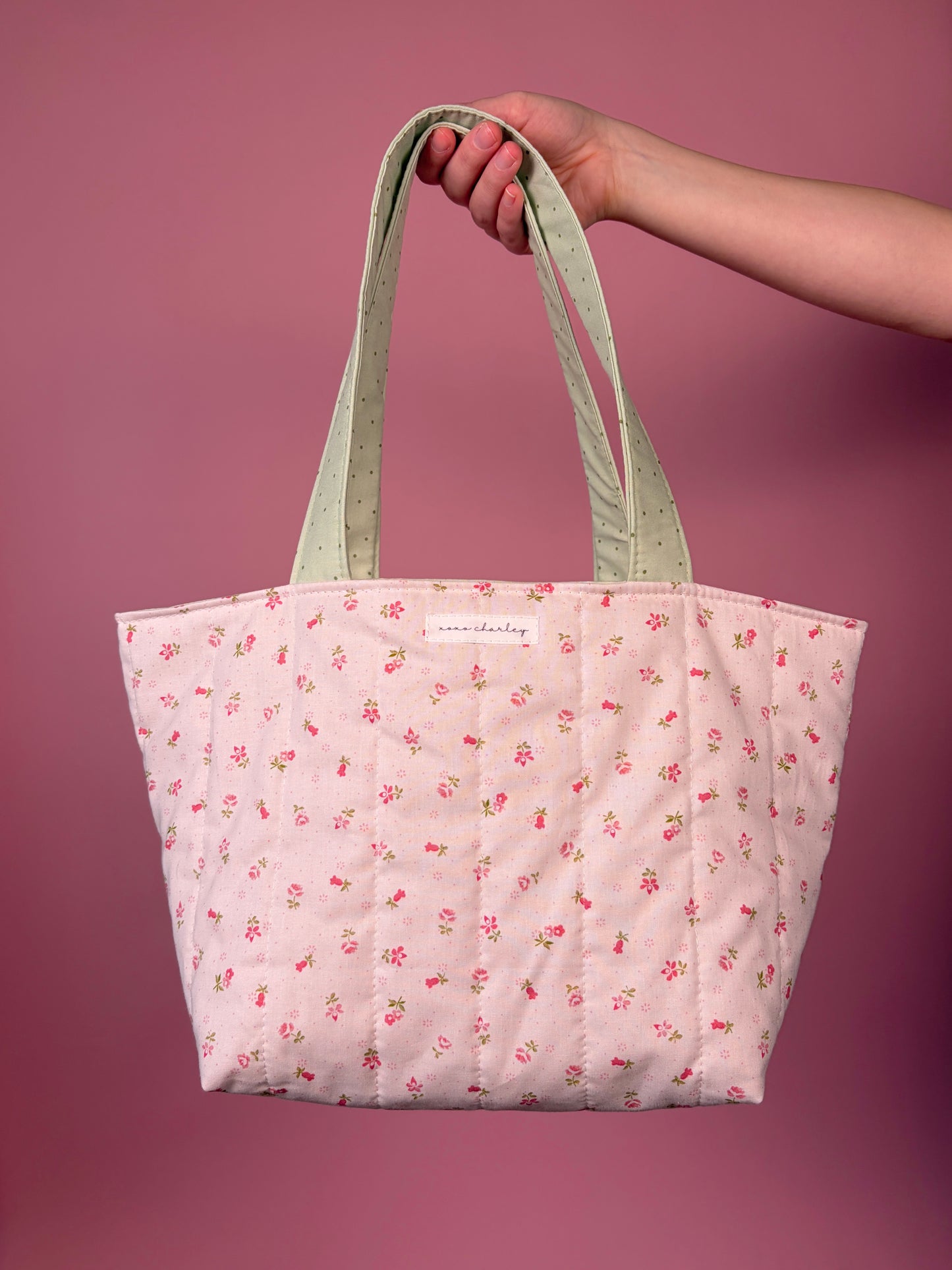 Strawberry Matcha Mini Tote Bag *limited-edition*