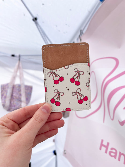 Cherry Bow Phone Wallet