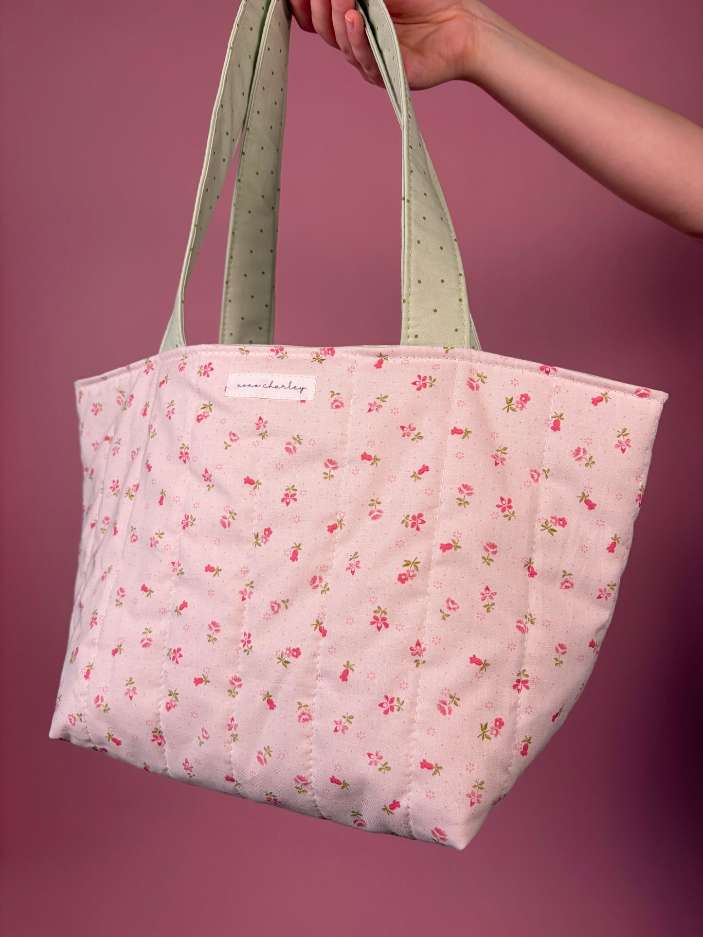 Strawberry Matcha Mini Tote Bag *limited-edition*