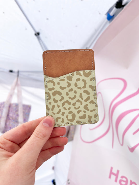 Cheetah Print Phone Wallet