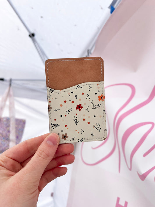 Mini Floral Doodle Phone Wallet