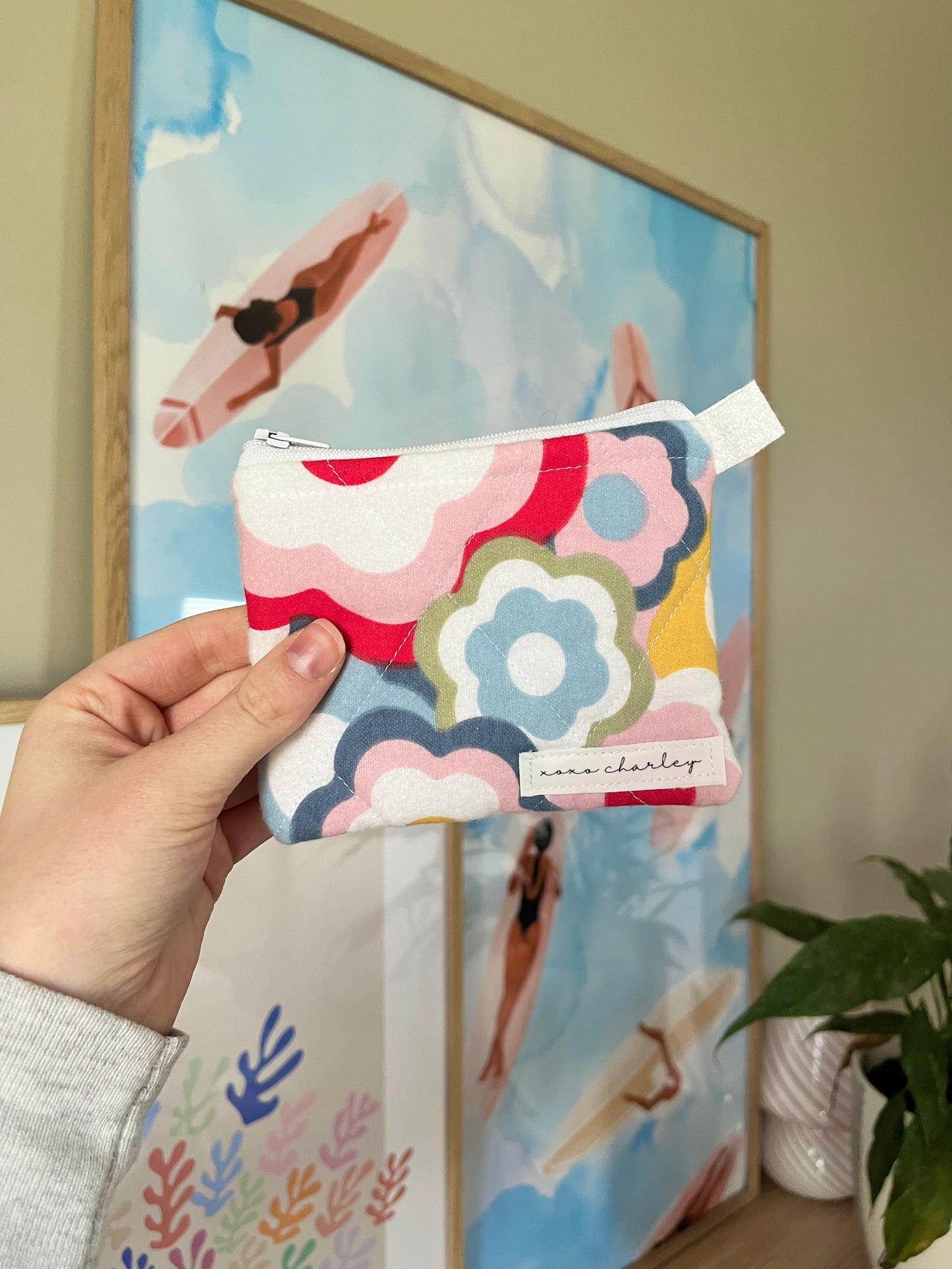 The Rainbow Flower Keychain Wallet