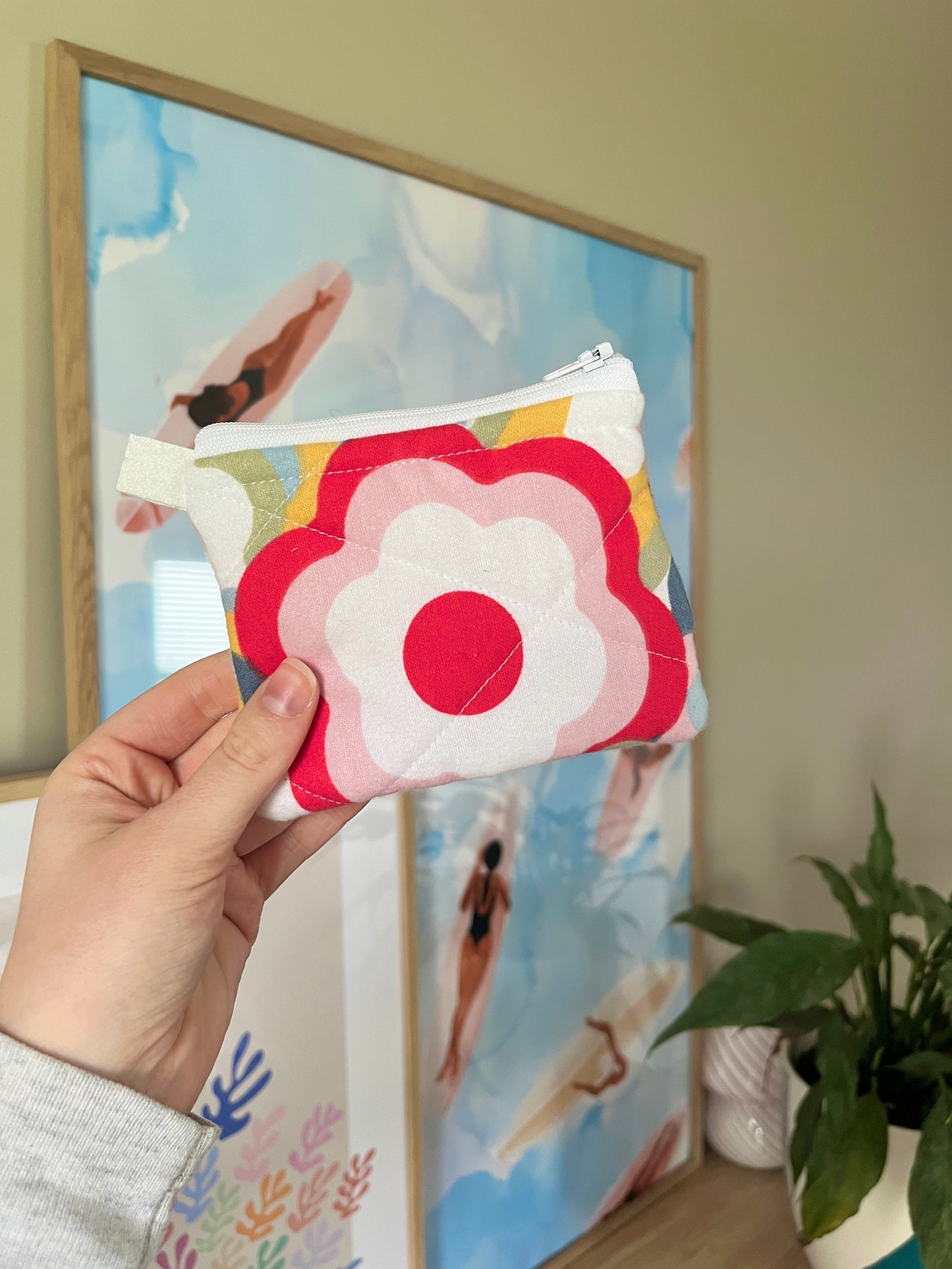 The Rainbow Flower Keychain Wallet