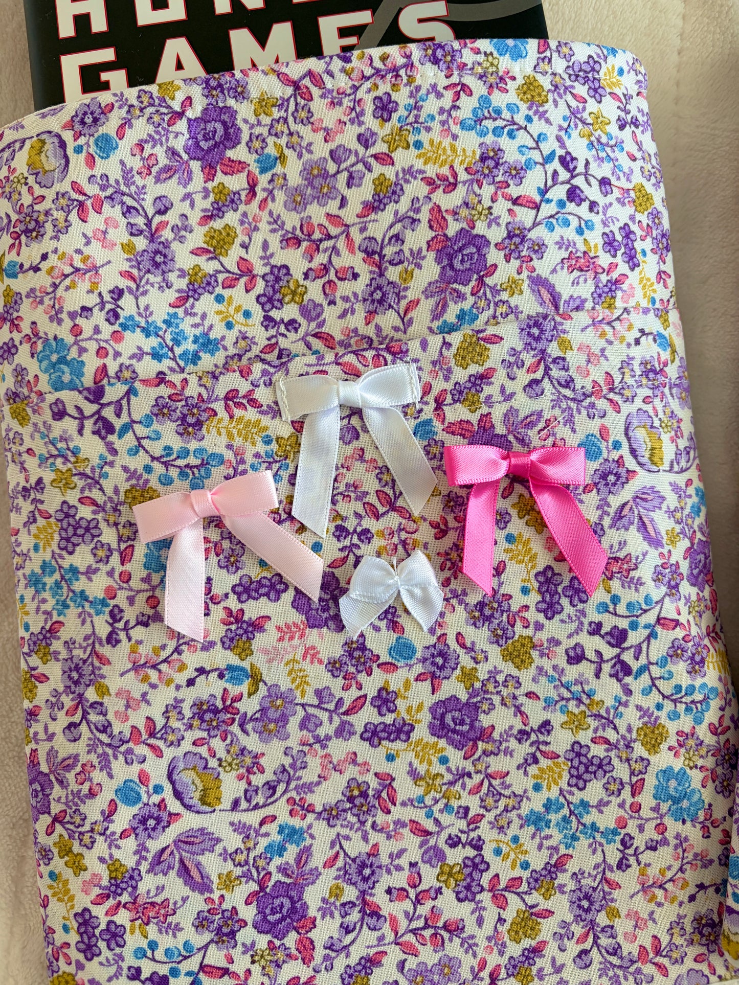 Ditsy Picnic Purple E-Reader/Book Sleeve