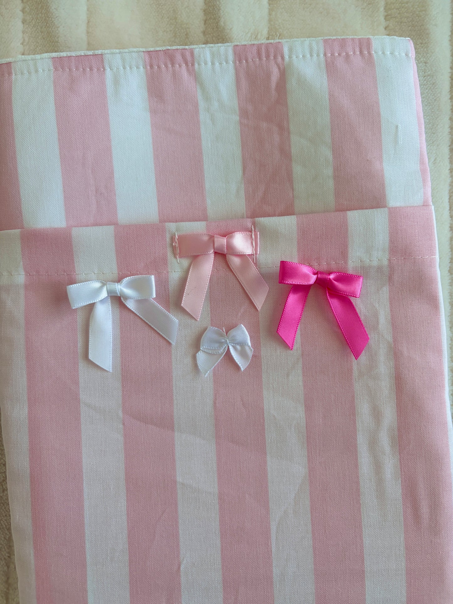 Pink & White Stripe E-Reader/Book Sleeve