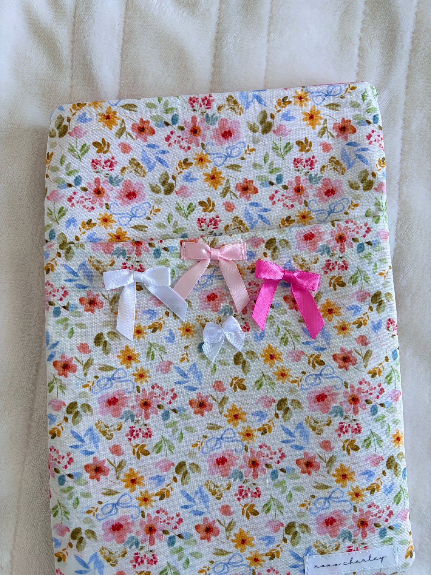 Bright Floral E-Reader/Book Sleeve
