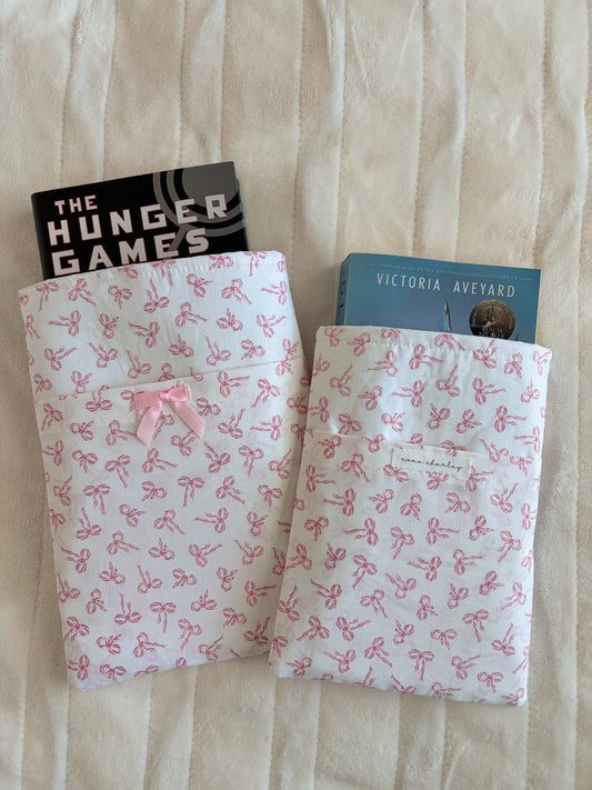 Mini Pink Bows E-Reader/Book Sleeve