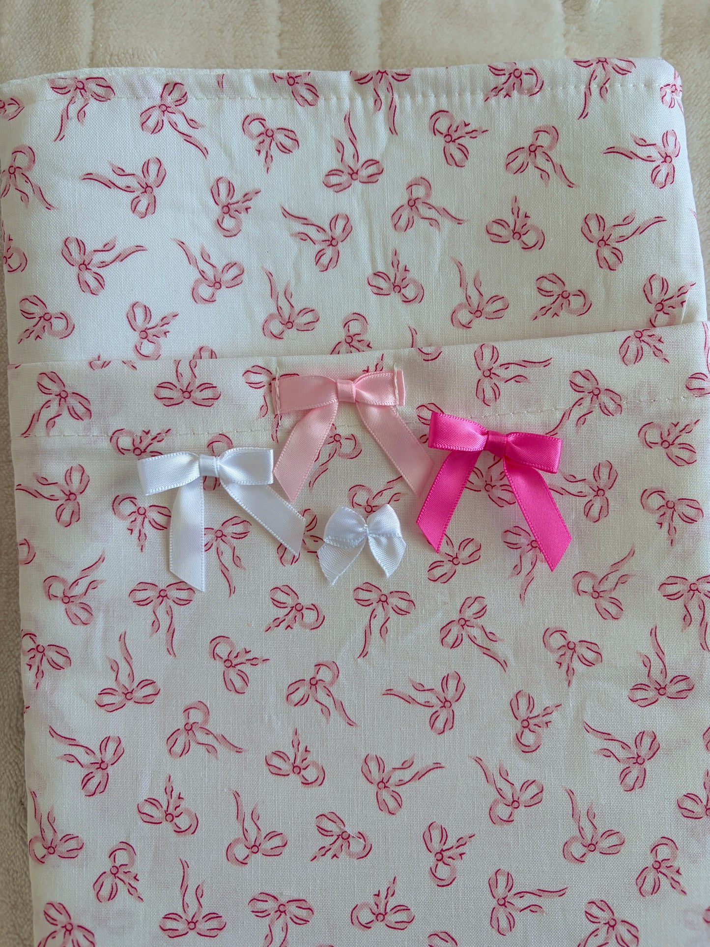 Mini Pink Bows E-Reader/Book Sleeve