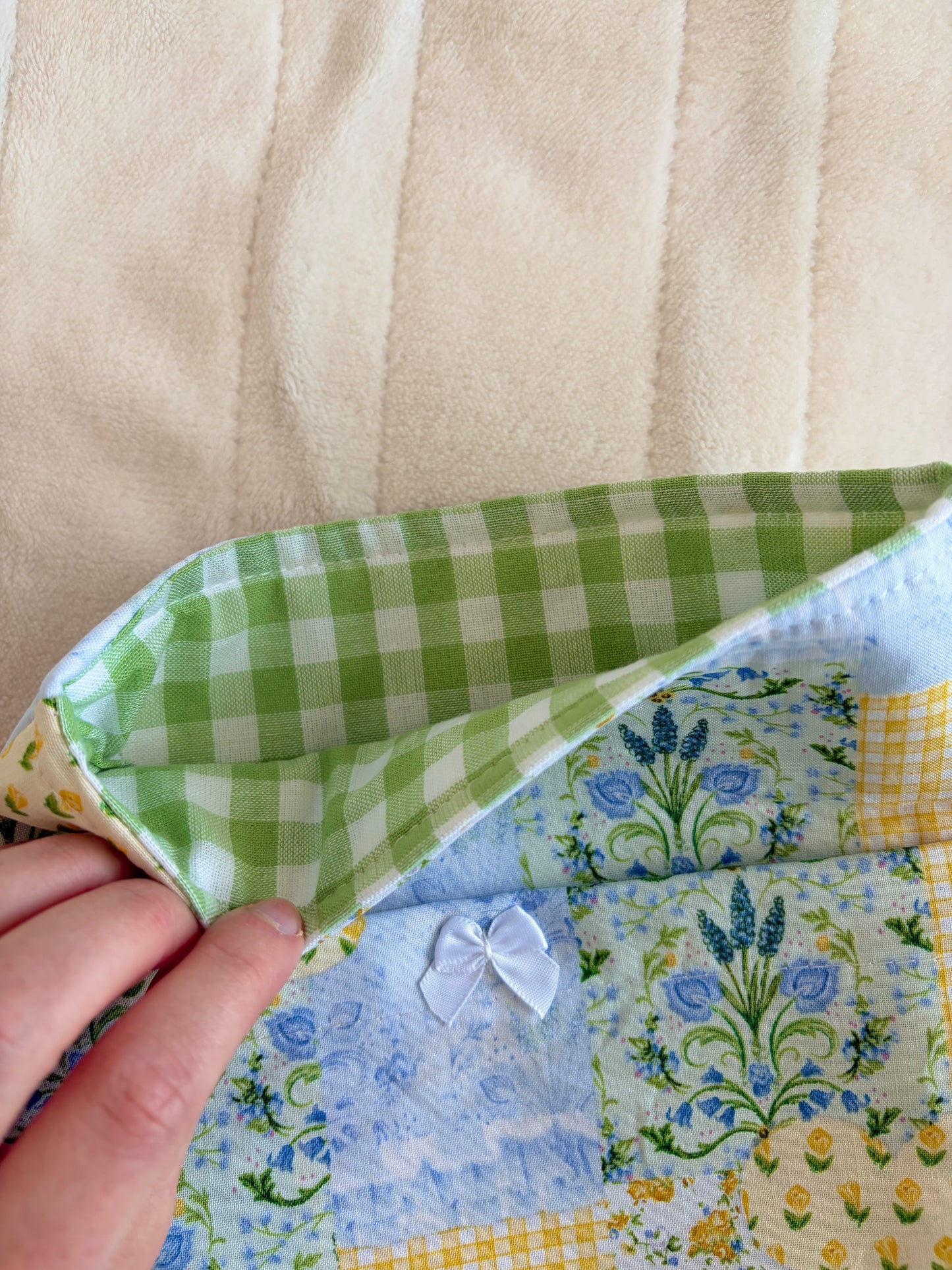 Green Patchwork E-Reader/Book Sleeve