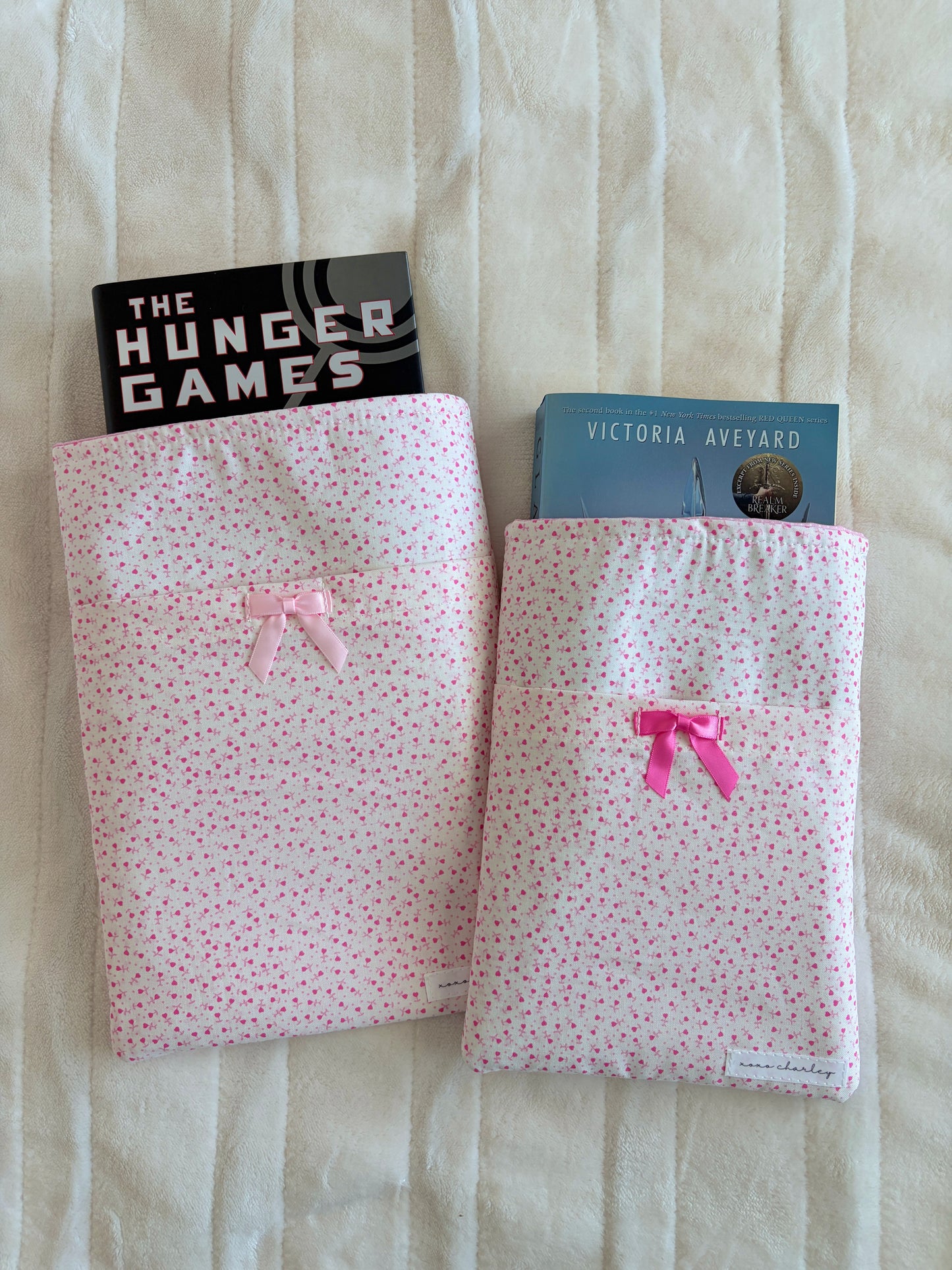 Tiny Pink Hearts E-Reader/Book Sleeve
