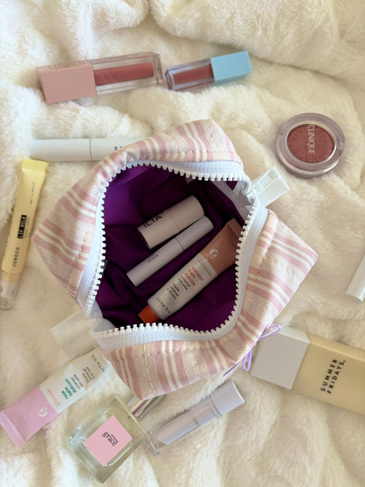 Mulberry with Purple Bow Mini Makeup Bag *limited-edition*