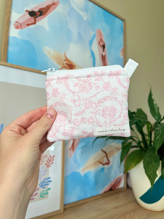 The Vintage Pink Keychain Wallet