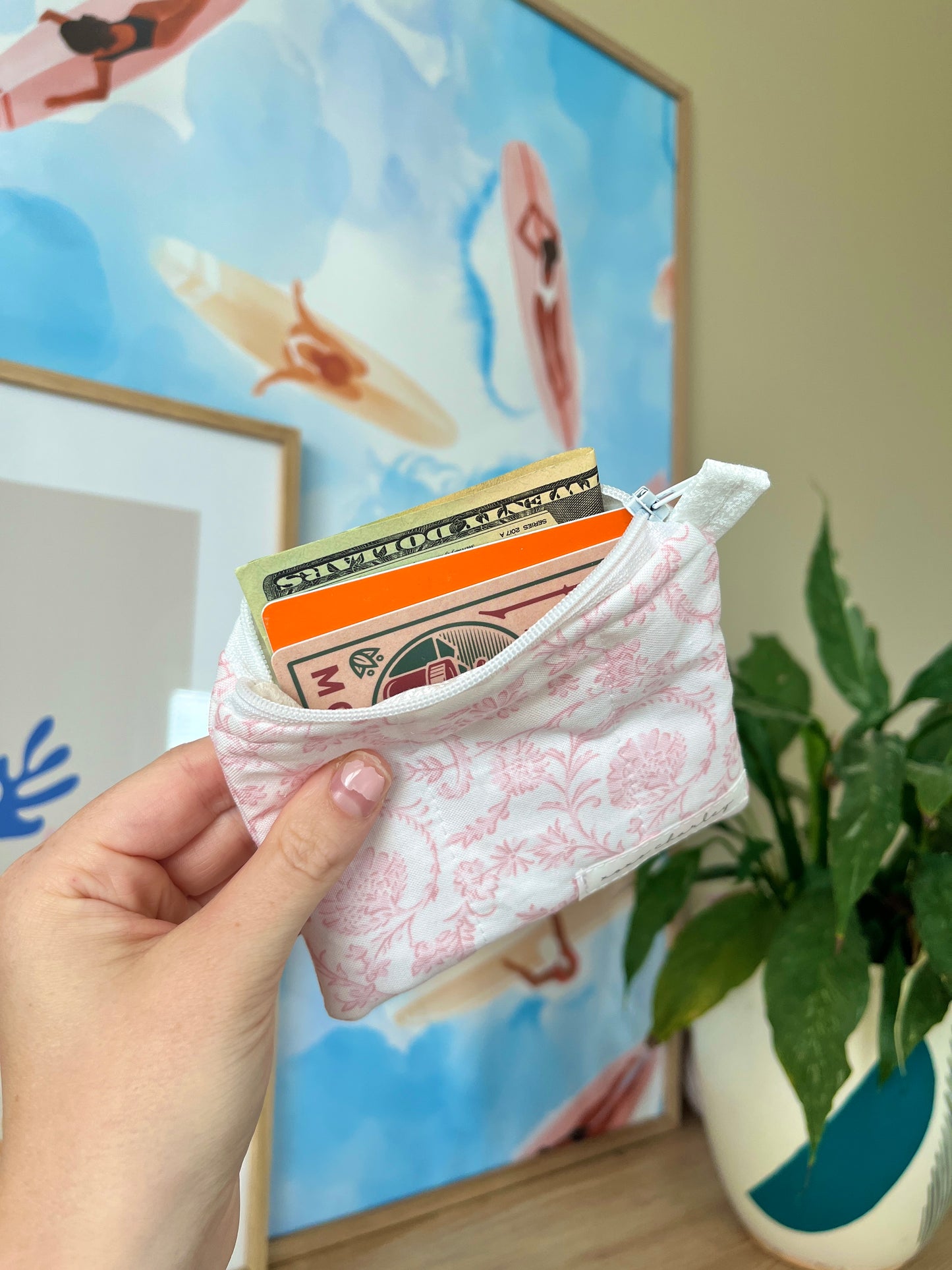 The Vintage Pink Keychain Wallet