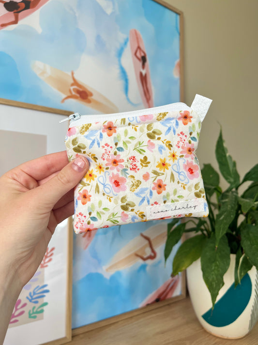 The Bright Floral Keychain Wallet
