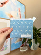 Blue Mini Floral Keychain Wallet *limited-edition*