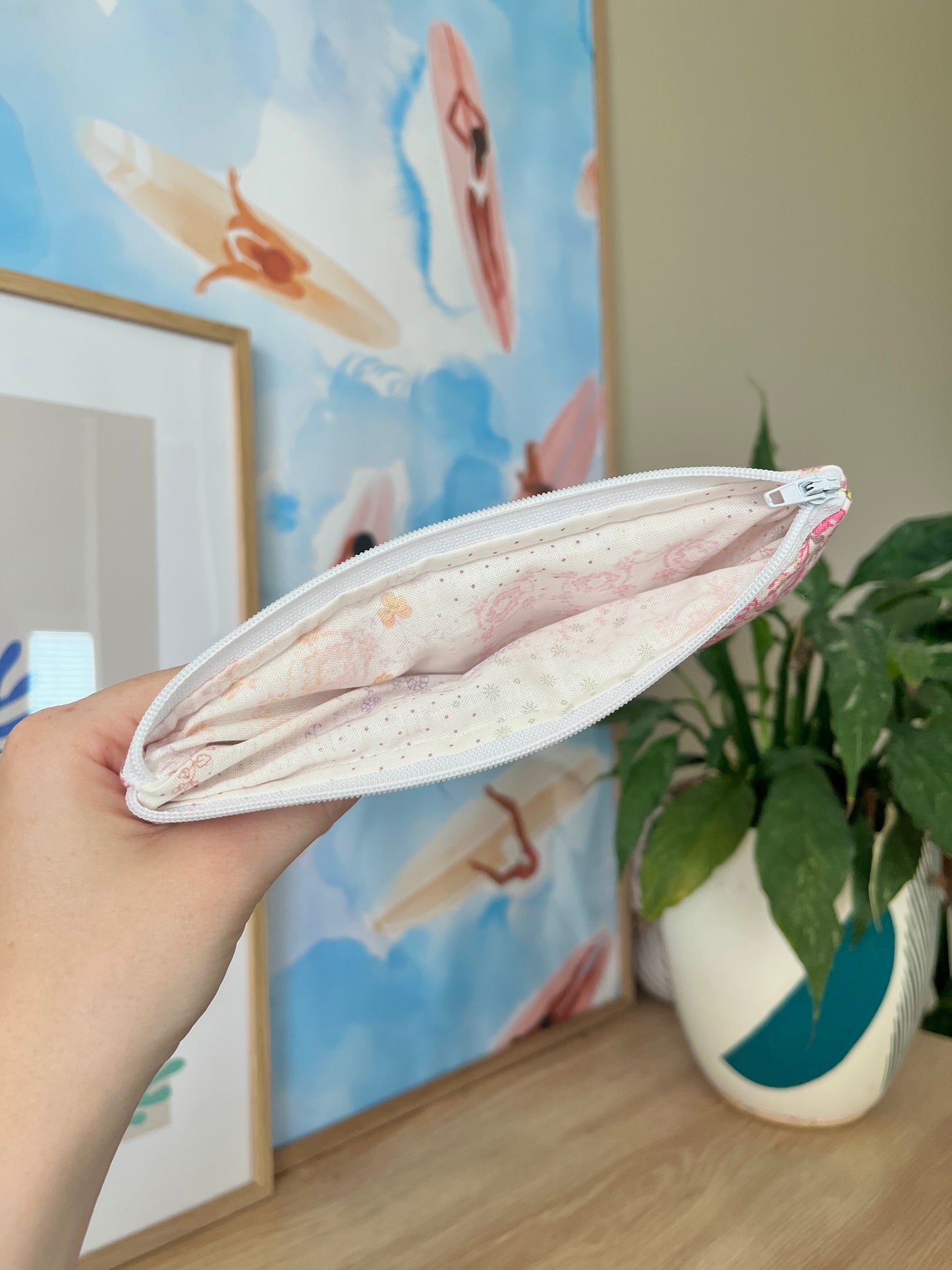 The Ditsy Picnic Pink Pencil & Glasses Case