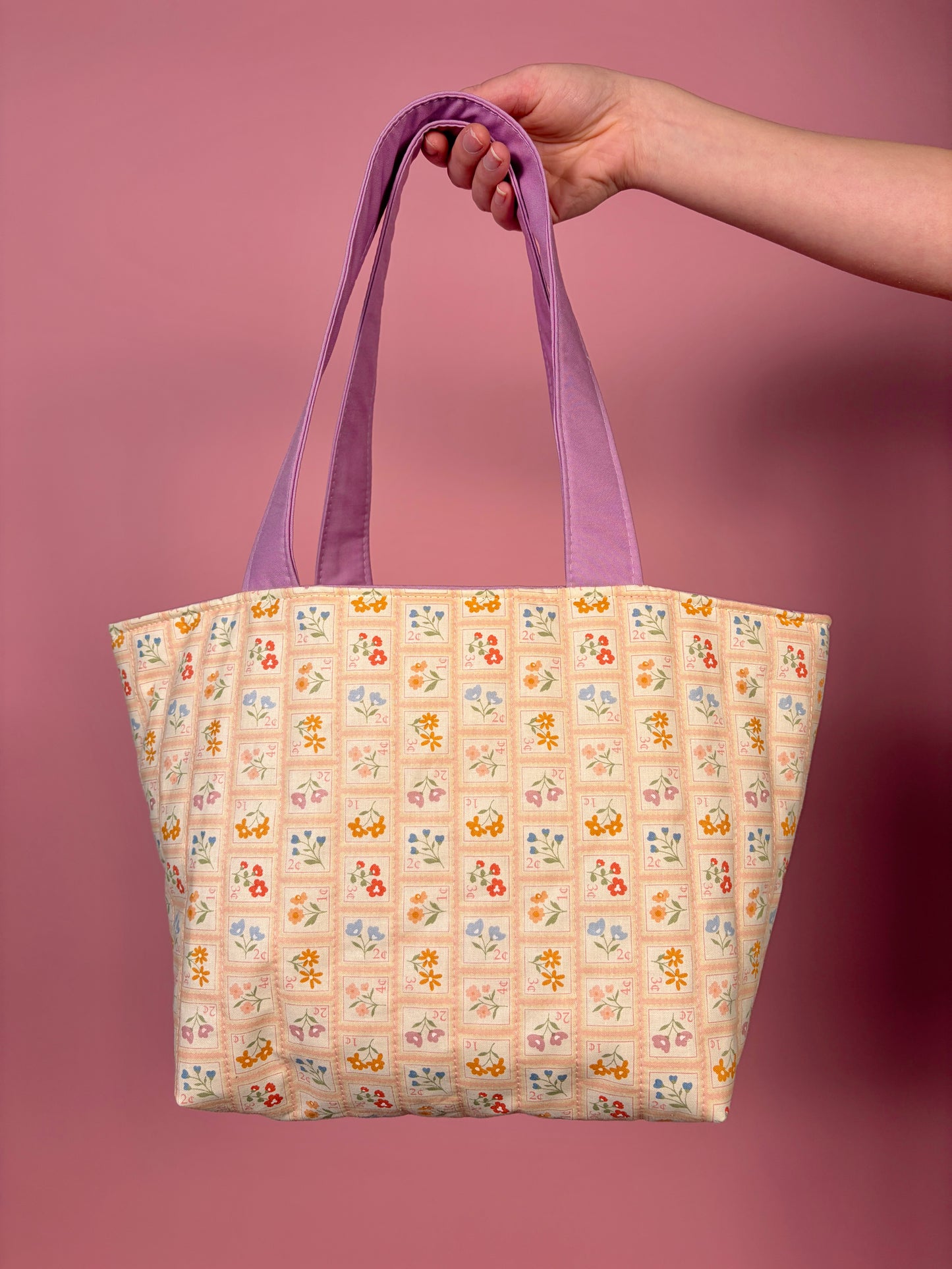 Orange Petal Postage Mini Tote Bag *limited-edition*