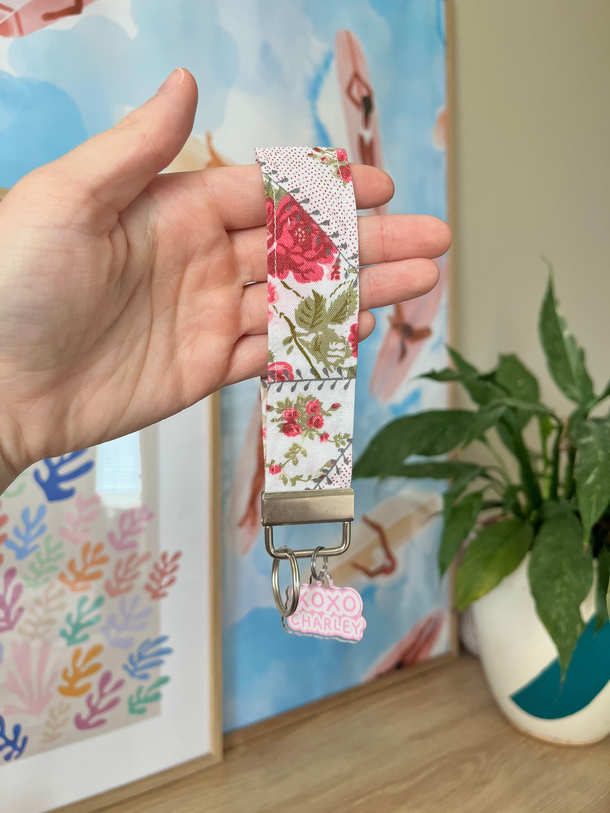 Rosette Keychain Wristlet