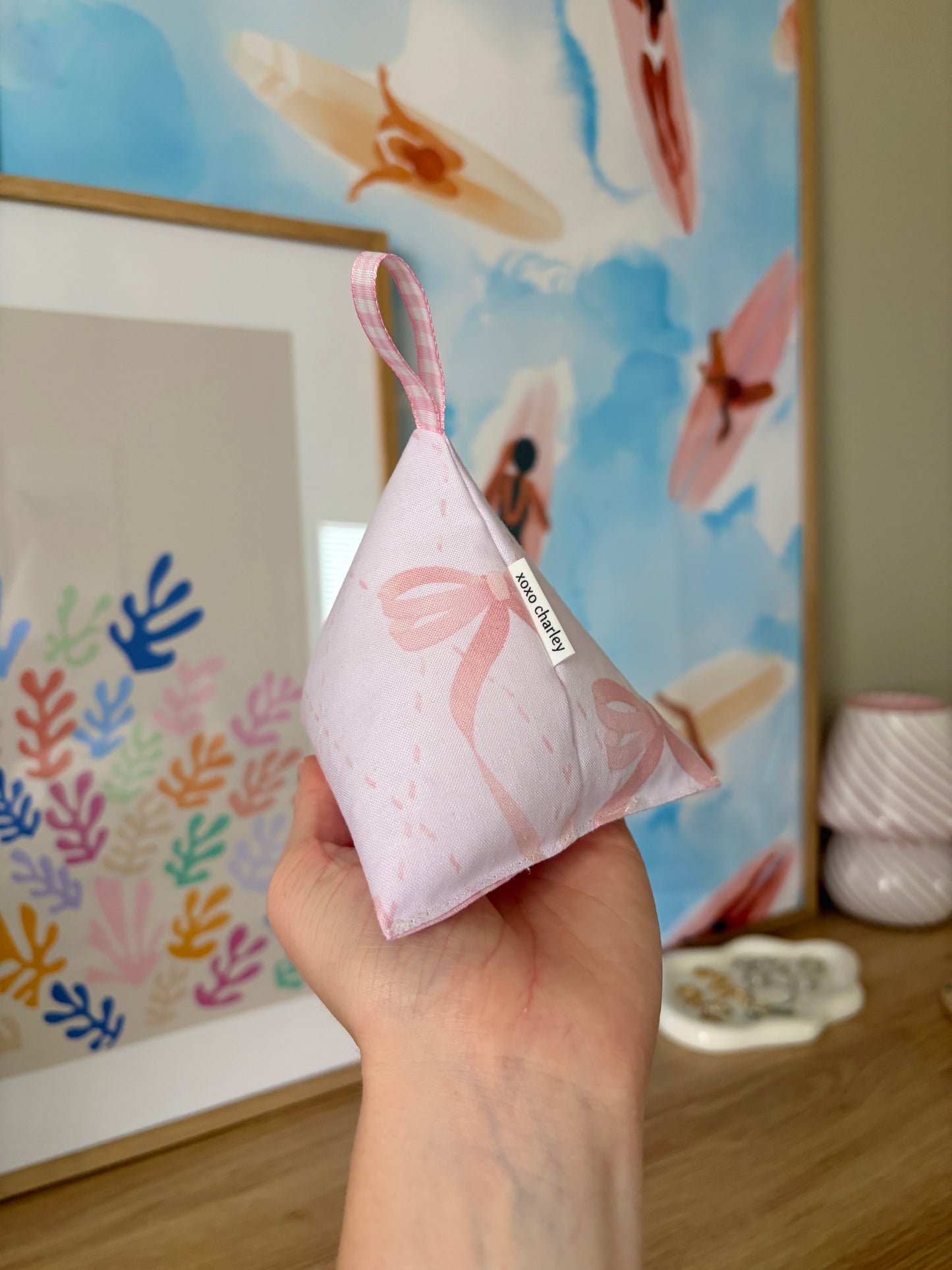 Pink Large Bow Pattern Weight