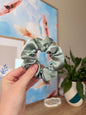 Sage Green Satin Scrunchie