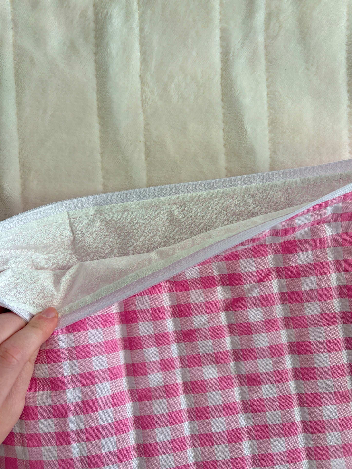 Pink Gingham Laptop & Tablet Sleeve