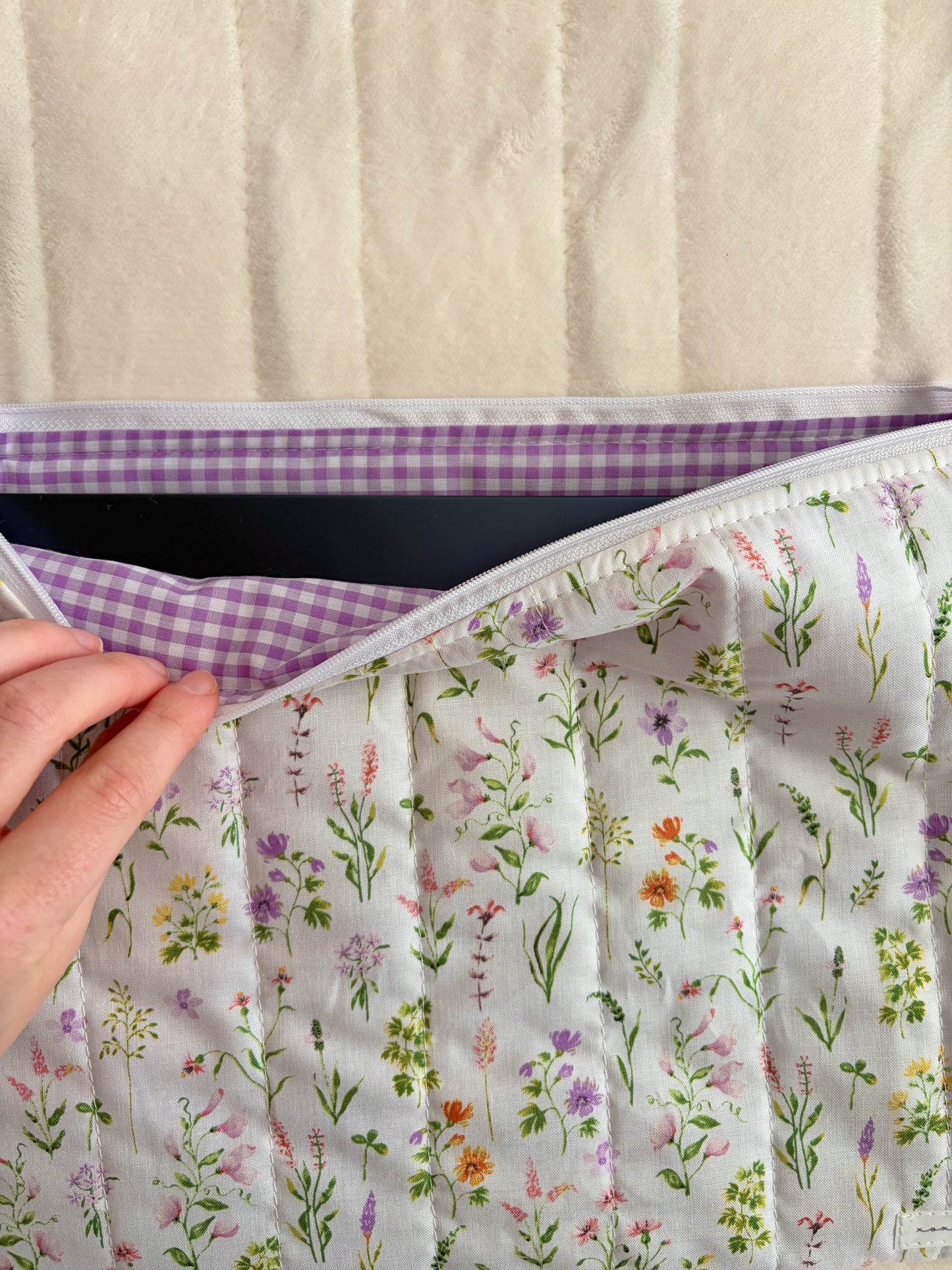 Purple Wildflower Laptop & Tablet Sleeve