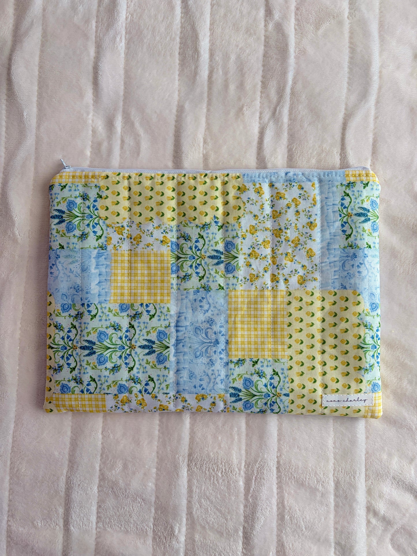 Green Patchwork Laptop & Tablet Sleeve