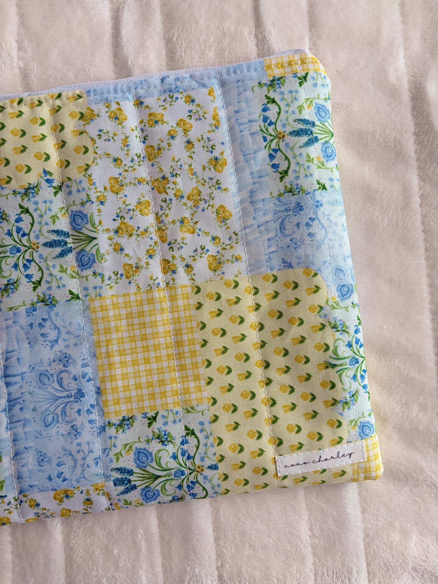 Green Patchwork Laptop & Tablet Sleeve