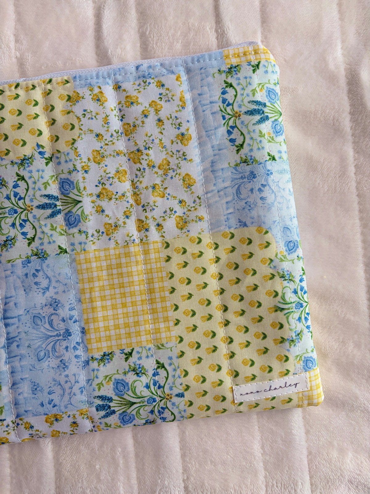 Green Patchwork Laptop & Tablet Sleeve