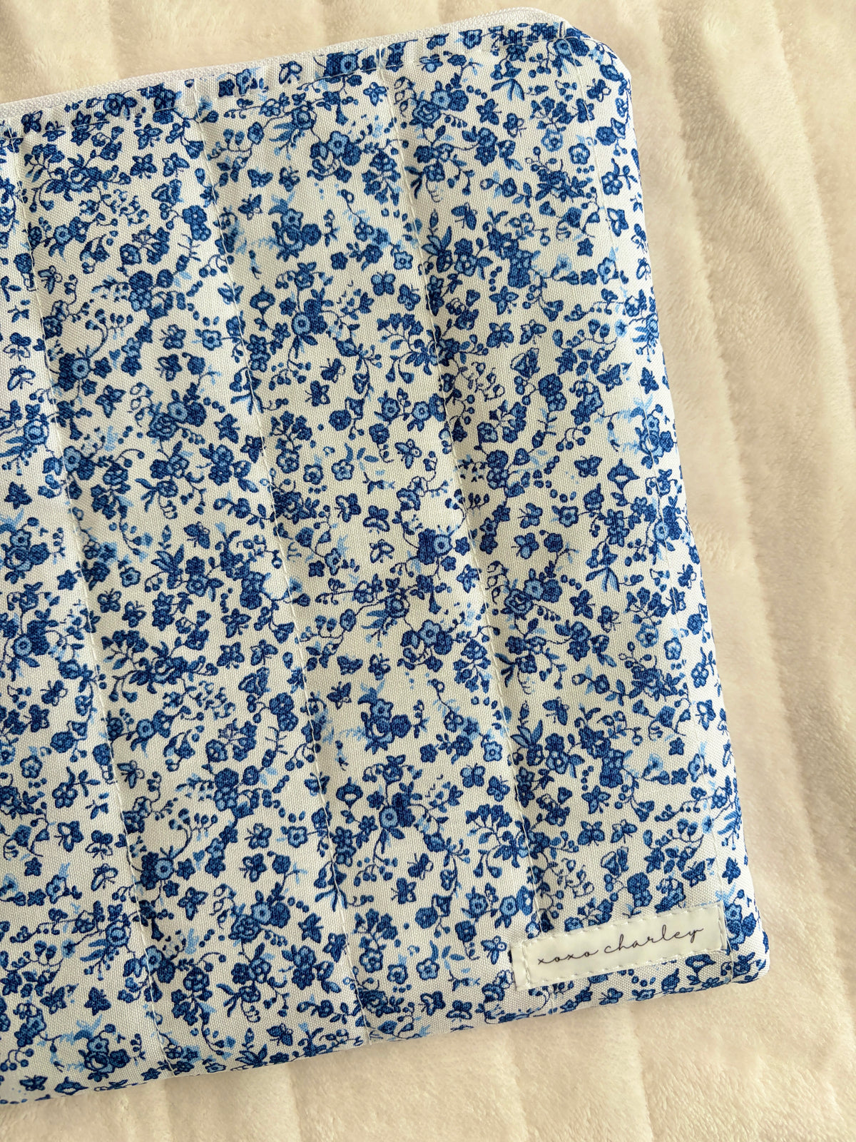 Royal Blue Floral Laptop & Tablet Sleeve