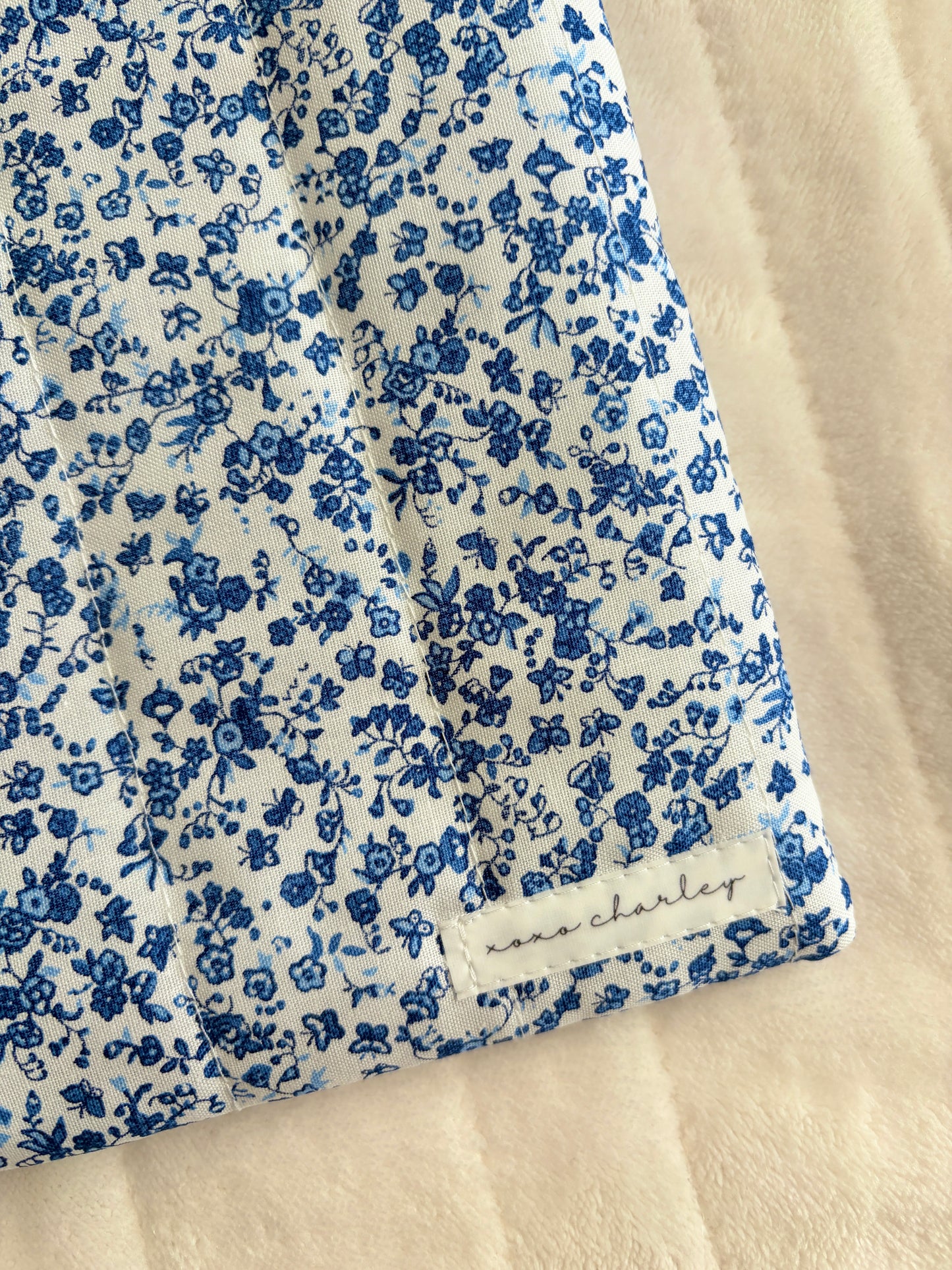 Royal Blue Floral Laptop & Tablet Sleeve