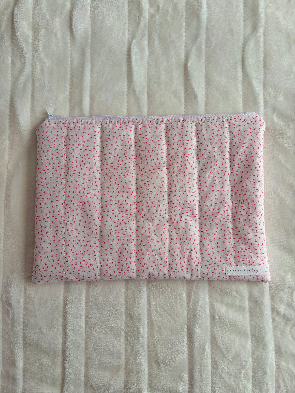 Tiny Pink Hearts Laptop & Tablet Sleeve